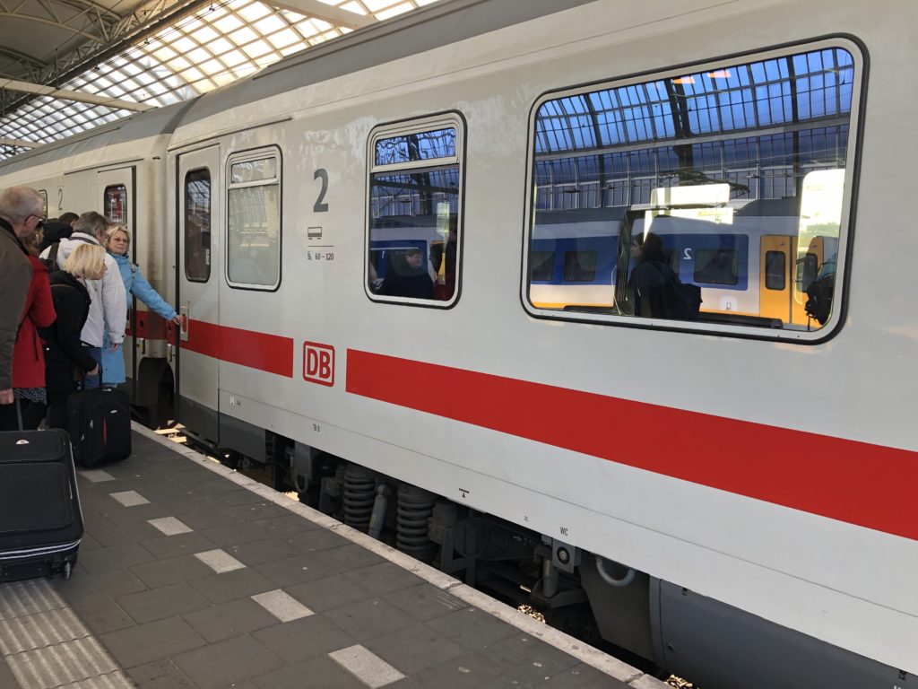 Deutsche Bahn train from Amsterdam to Berlin